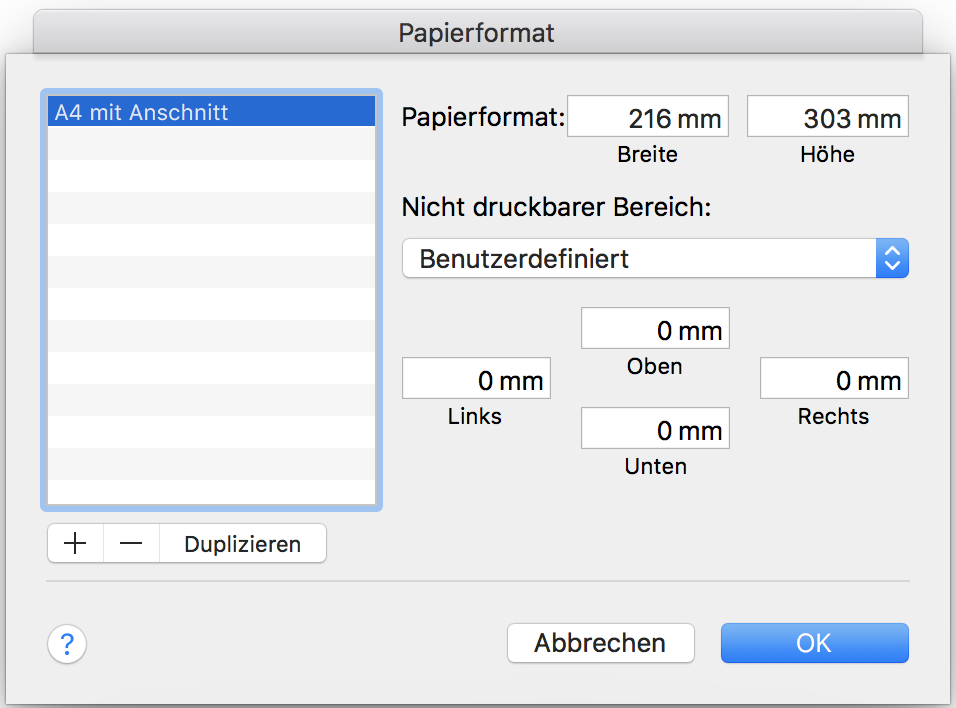 Dokument einrichten mit Word - abihome.de